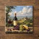 Ceramic tile mural - drink - Wine tasting table 
