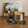 Ceramic tile mural - drink - Wine tasting table 
