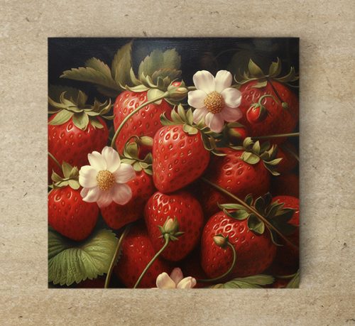 Strawberry - ceramic tile trivet