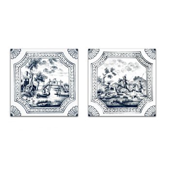 Tile mural - Delft blue tiles  Tile mural - Delft blue tiles