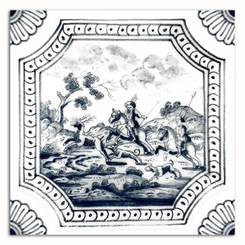 Tile mural - Delft blue tiles