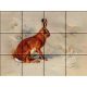 Tile mural - wildlife - rabbit II. 