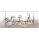 Ceramic tile mural - horses