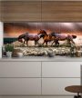 Ceramic tile mural - horses 