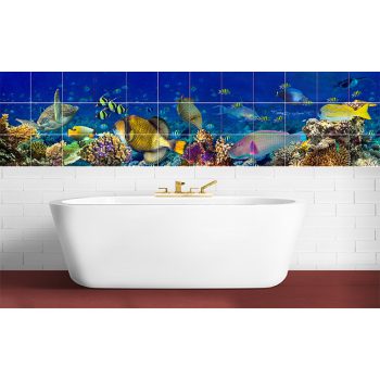 Korallzátonyos csempe fürdőszobába 180x45cm