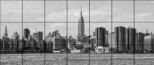 New York Felhőkarcolók - Mozaik csempe (140x60 cm)