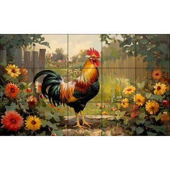 Tile mural - farm 2.  Tile mural - farm 2.