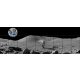 Tile mural of astronaut on the Moon - ceramic tile mural