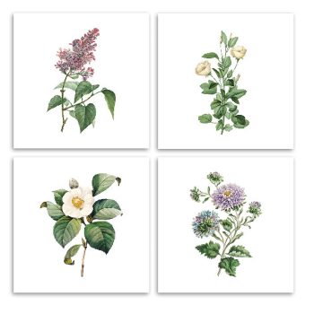 Set of tiles - flowers I.  Set of tiles - flowers I.