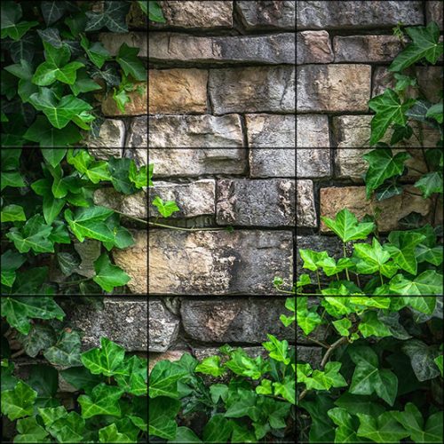 Levél mintás csempe 53 x 53 cm