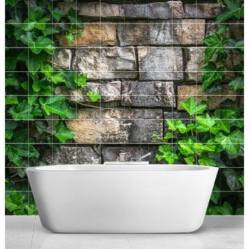 Levél mintás csempe