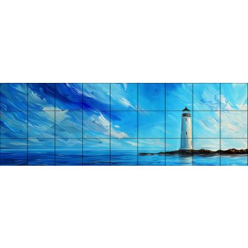 Ceramic tile mural - lighthouse Ceramic tile mural - lighthouse