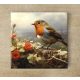 Ceramic tile mural - birds -rusty tail 