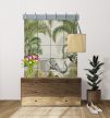 ceramic tile mural jungle pattern with elephant