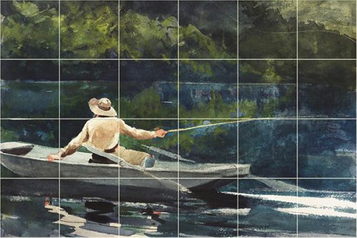 Casting - ceramic tile mural
