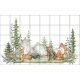 Ceramic tile mural - forest wildlife