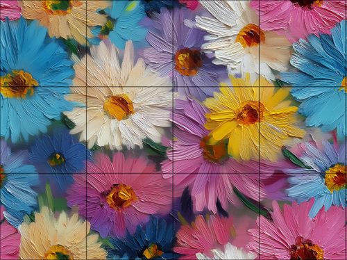 Ceramic tile mural - fruits