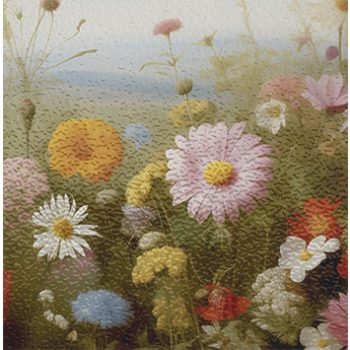 Cutting board - wild flowers