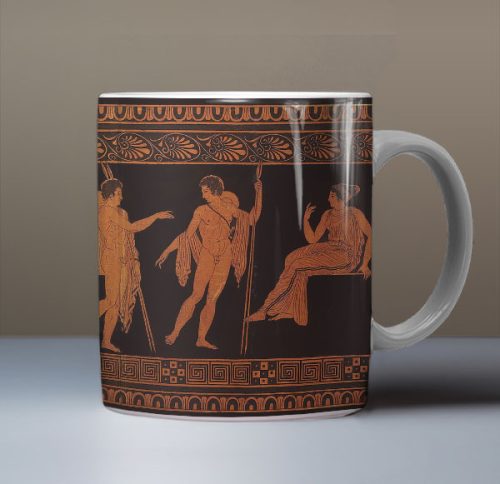 Antik görög mintás bögre