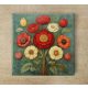 Symphony of petals - ceramic tile trivet