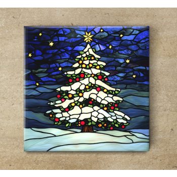Christmas tree - tile trivet
