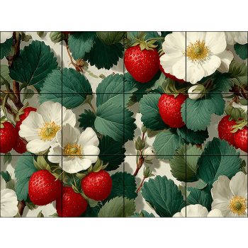 Ceramic tile mural - strawberry Ceramic tile mural - strawberry