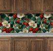 Ceramic tile mural - strawberry