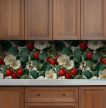 Ceramic tile mural - strawberry