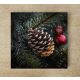 Christmas tree with cone - tile mural