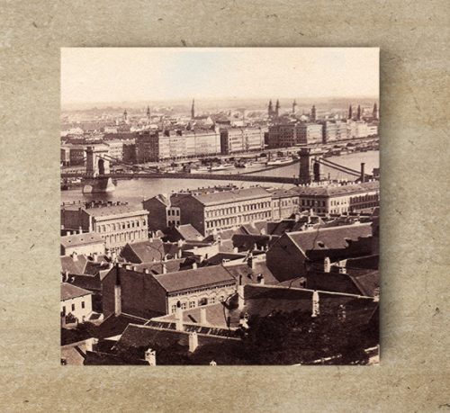 Dekorcsempe - Budapest látkép 1880-as évek 