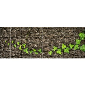 Csempekép mozaik - borostyán