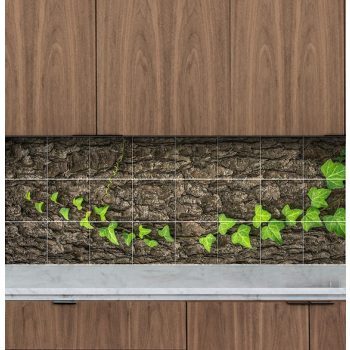 Csempekép mozaik - borostyán