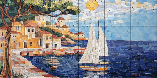 Ceramic tile mural - Bellagio 