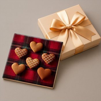 Gingerbread hearts - tile trivet