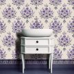 Vintage lavender bathroom tile