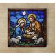 Ceramic tile mural - The adoration of the shepherds 