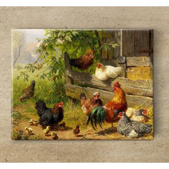 Tile trivet - farm 2.