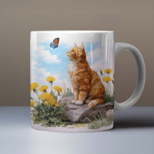 Balloon cat mug