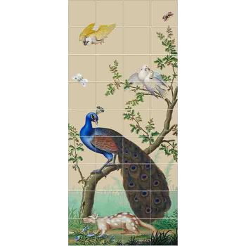 Tile mural - Mythology -The creation of Adam  Tile mural - Mythology -The creation of Adam