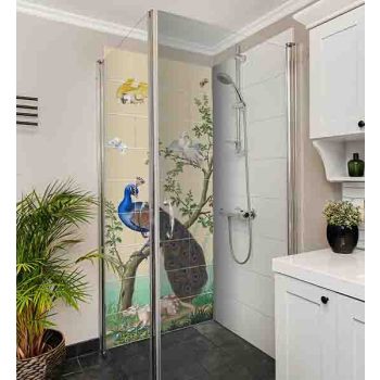 Tile mural - Mythology -The creation of Adam