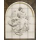 Ceramic tile mural - Madonna and the child 