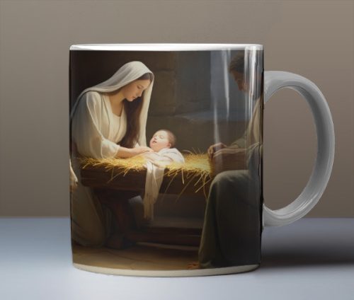 Kis Jézus születése bögre