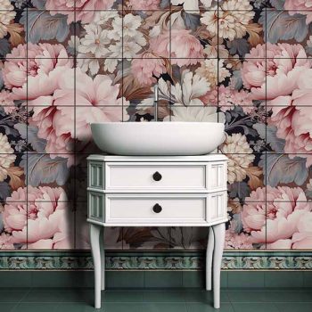 Bazsarózsás csempe