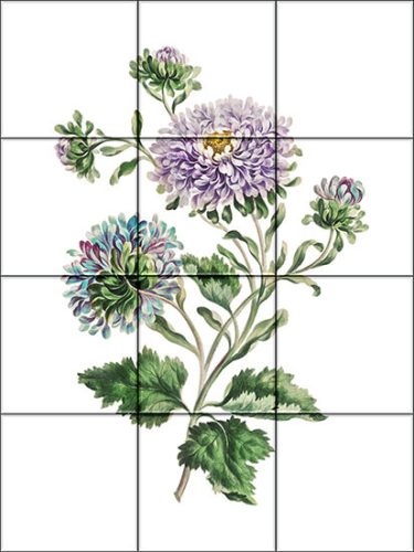 Csempekép mozaik - virág - Őszirózsa