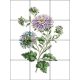 Ceramic tile mural - Flower