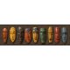 African masks tile mural
