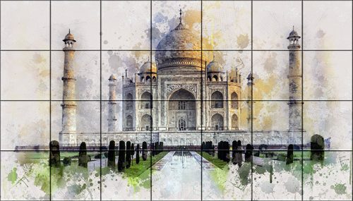 Tile mural - building - Taj Mahal 