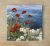 Popies and daisies on the shore - ceramic tile trivet