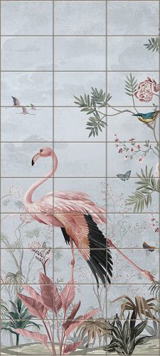 Flamingó mintás csempe