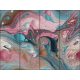 Ceramic tile mural - colorful pastell paint.